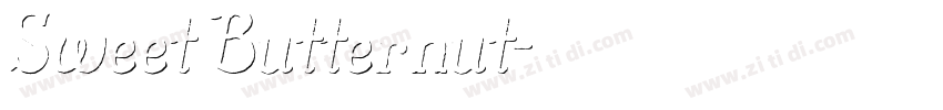 Sweet Butternut字体转换